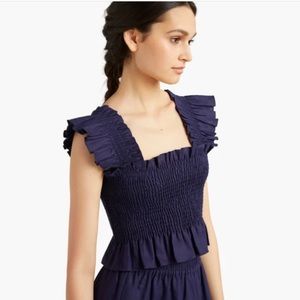 Navy Paz Hill House Nap Dress in Small